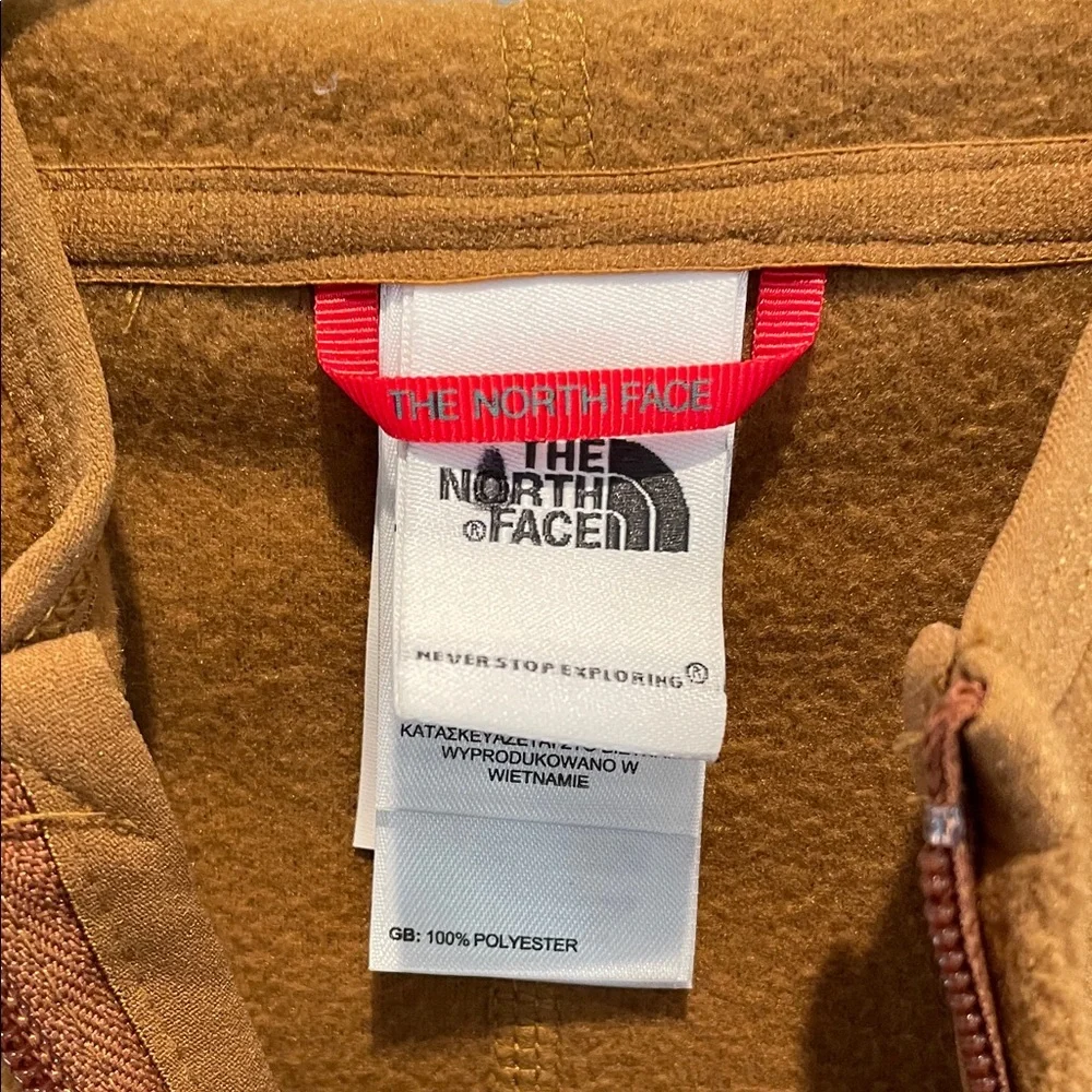 The North Face Women's Rust/Brown Fleece Jacket - Picture 3 of 6